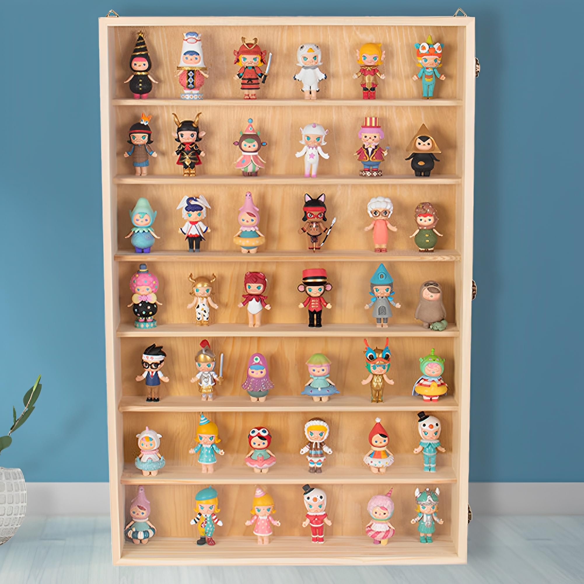 Amazon.co.jp: PFLife フィギュアケース 木製 壁掛け 奥行き7cm 完成品